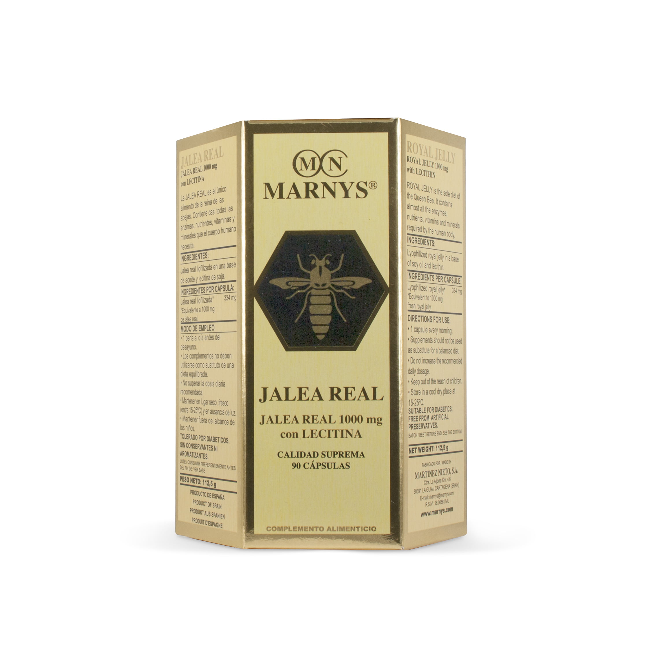Royal Jelly 1000 mg with Lecithin 90 capsules MARNYS.